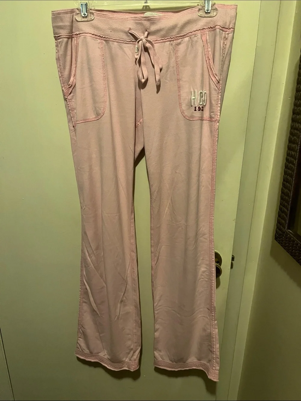 Victoria's Secret Pink Striped Flip Flops(and VS,Pink,and Hollister jammie’s)$25